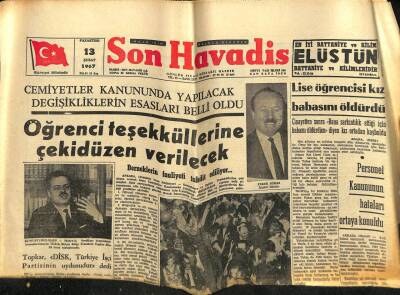 Son Havadis Gazetesi 13 Şubat 1967 - Sosyalizm Çıkar Yol Değildir GZ59369 - 1