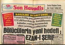 Son Havadis Gazetesi 13 Şubat 1981 - İstanbul Sahnelerini Yeni Sesler Parselledi * Bülent Ersoy-Gönül Yazar GZ102258 - 1
