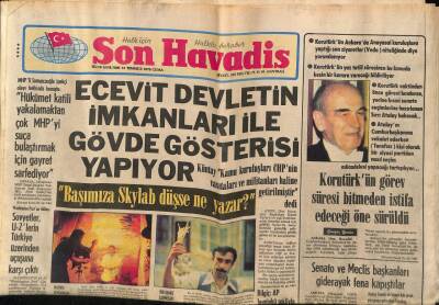 Son Havadis Gazetesi 13 Temmuz 1979 - Nükhet Duru Kadınlığını Ortaya Koydu... - Akçimento Yakıtsızlıktan Kapandı GZ92021 - 1
