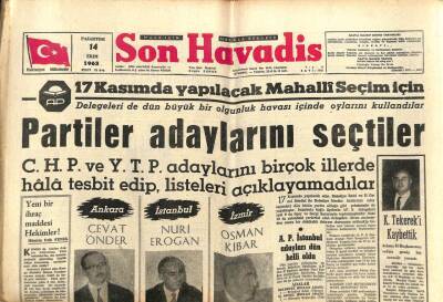 Son Havadis Gazetesi 14 Ekim 1963 - İngiltere Bölgesi Leftere Büyük Bir Merasim Yapacak GZ102066 - 2
