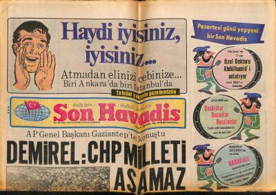 Son Havadis Gazetesi 14 Ekim 1978 - Rizedeki Benzin Patlamasında Ölenlerin Sayısı Dokuza Yükseldi GZ74041 - 1