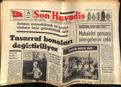 Son Havadis Gazetesi - 14 Haziran 1966 - Çağlayangil Yurda Döndü - Fulya Muhtarlığını AP Kazandı GZ124217 - 1