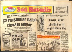 Son Havadis Gazetesi 14 Haziran 1982 - Suudi Arabistan Kralı Halid Öldü - Beşiktaş Nihayet Şampiyon GZ142759 - 1