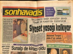Son Havadis Gazetesi 14 Kasım 1983 - Ajda Pekkan da Vakkoramalı Oldu - Siyaset Yasağı Kalkıyor GZ102185 - 1