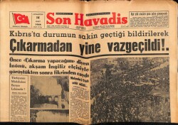 Son Havadis Gazetesi 14 Mart 1964 - Ankarada Halkla Gençlik Rumlara Son İhtarı Yaptı GZ69833 - 2