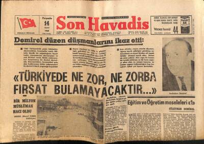 Son Havadis Gazetesi 14 Mart 1968 - İşcan Dün Toprağa Verildi GZ76099 - 1