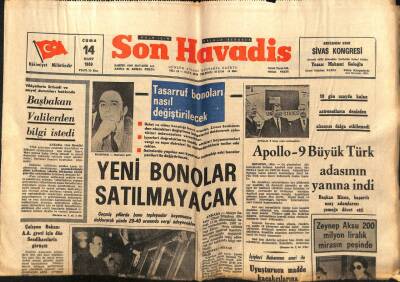 Son Havadis Gazetesi 14 Mart 1969 - Zeynep Aksu 200 Bin Liralık Mirasın Peşinde GZ99058 - 1