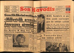 Son Havadis Gazetesi 14 Nisan 1961 - Dün Yassıadadan Beş Kişi Tahliye Edildi GZ69477 - 2