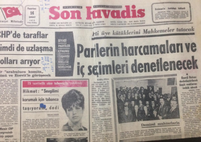 Son Havadis Gazetesi 14 Şubat 1972 - Demirel Muhtarlarla - GZ12826 - 2
