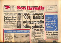 Son Havadis Gazetesi 14 Temmuz 1971 - Dünya Bankası İstanbul'a 210 Milyon Lira Veriyor - Anadolu Fuarı Büyük İlgi Gördü GZ158844 - Gökçekoleksiyon