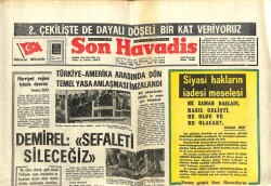 Son Havadis Gazetesi 15 Aralık 1981 - Galata Köprüsü Yerinden Koptu GZ65399 - 2