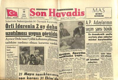 Son Havadis Gazetesi 15 Ekim 1963 - Fas Kralı , Bin Bella Ve Burgiba İle Görüşecek GZ102102 - 2