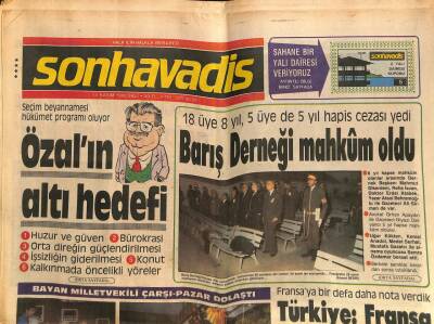 Son Havadis Gazetesi 15 Kasım 1983 - Fransaya Bir Defa Daha Nota Verdik GZ102186 - 2