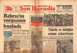 Son Havadis Gazetesi 15 Mart 1965 - TİP Başkanı Yine Sahnede - Kıbrıs'ta Çarpışma Başladı GZ158872 - Gökçekoleksiyon