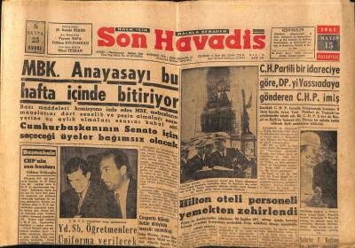 Son Havadis Gazetesi 15 Mayıs 1961 - DPyi Yassıadaya Gönderen CHP İmiş GZ56536 - 1