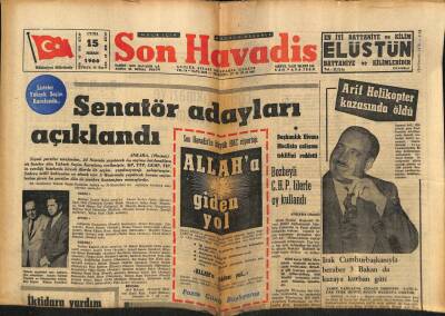 Son Havadis Gazetesi 15 Nisan 1966 - Komünist Propagandası Yapan 3 Kişi Yakalandı GZ77465 - 1
