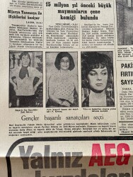 Son Havadis Gazetesi 15 Nisan 1968 - Sandie Shaw Geçenlerde Gizlice Evlendi - Gençler Başarılı Sanatçıları Seçti: Zeki Müren, Selda Alkor GZ142837 - 2