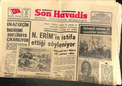 Son Havadis Gazetesi 15 Nisan 1972 - Arif Nihat Asya İle Bir Sohbet - Cömerti Dövmekten Yargılanan Ajda Pekkan Beraat Etti GZ106970 - 1