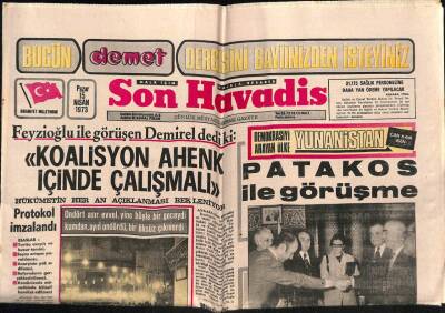 Son Havadis Gazetesi 15 Nisan 1973 - Kraliçe Elizabeth İsraile Yüzen Bir Kale İle Gidecek GZ69231 - 1