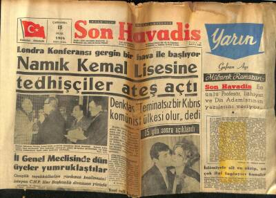 Son Havadis Gazetesi 15 Ocak 1964 - Altay Kalecisi Varol Ürkmez Suzan Avcı İle Nişanlandı GZ59416 - 1