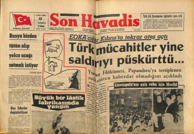 Son Havadis Gazetesi 15 Temmuz 1964 - Özden Çelik Filmlerdeki Gibi Döğüştü GZ74160 - 1