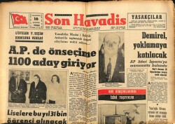Son Havadis Gazetesi 16 Ağustos 1965 - AP Lideri İspartaya Müracaatta Bulundu GZ102277 - 1