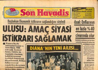 Son Havadis Gazetesi 16 Ağustos 1981 - Şah Yanlılarınca Hücumbotu Kaçırılan İran , İspanya Ve CİAyı Sorumlu Tuttu GZ92186 - 1