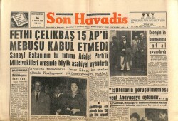 Son Havadis Gazetesi 16 Aralık 1961 - Eichmann İdama Mahkum Edildi - Madanoğlu Açıklama Yayınladı GZ102028 - 1