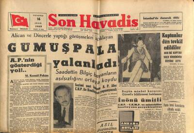 Son Havadis Gazetesi 16 Aralık 1963 - Türkiyede Evliler Daha Fazla İntihar Ediyorlar GZ81056 - 1