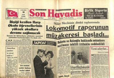 Son Havadis Gazetesi 16 Ekim 1963 - İlişiği Kesilen Harp Okulu Öğrencilerinin Yüksek Okullara Devamı Sağlanacak GZ102103 - 2