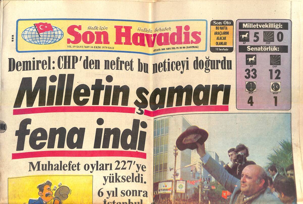Son Havadis Gazetesi 16 Ekim 1979 - Safiye Filiz Ne Anarşiden Ne Rakiplerinden, Yalnızca İğneden Korkuyor - Milletin Şamarı Fena İndi GZ143057 - 1