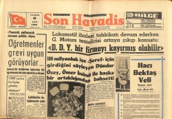 Son Havadis Gazetesi 16 Eylül 1963 - Fikret Hakan İftiraya Uğradığını Açıkladı GZ102108 - 1