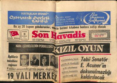 Son Havadis Gazetesi 16 Haziran 1971 - Üniversite Reformunun Esasları Belli Oldu GZ74180 - 1