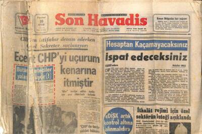 Son Havadis Gazetesi 16 Kasım 1970 - Büyük Felakete Uğrayan Pakistana Yardım Başladı - Ecevit CHPyi Uçurum Kenarına İtmiştir GZ98498 - 1
