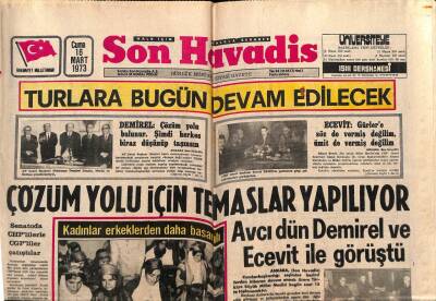 Son Havadis Gazetesi 16 Mart 1973 - Ümraniyede 1600 PTT Memuru Zehirlendi GZ69233 - 1