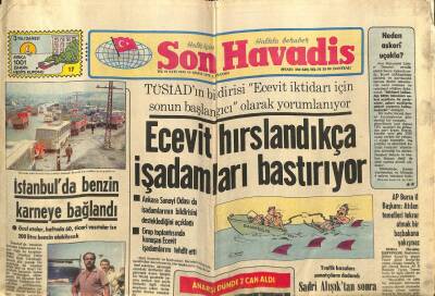 Son Havadis Gazetesi 16 Mayıs 1979 - Ecevit Hırslandıkça İşadamları Bastırıyor GZ65507 - 2