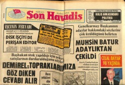 Son Havadis Gazetesi 16 Mayıs 1980 - Demirel Topraklarımıza Göz Diken Cevabı Alır GZ69071 - 2