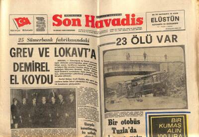 Son Havadis Gazetesi 16 Ocak 1969 - Grev Ve Lokavta Demirel El Koydu GZ56439 - 1