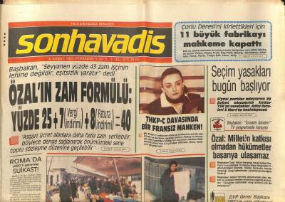 Son Havadis Gazetesi 16 Şubat 1984 - M.Ali Clay Bokstan Kopamıyor - THKP-C Davasında Bir Fransız Manken ! GZ121114 - 1