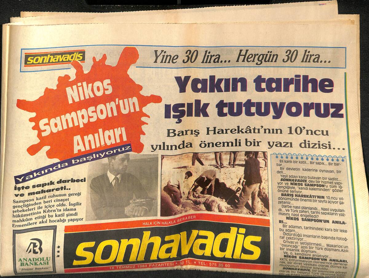 Son Havadis Gazetesi 16 Temmuz 1984 - Neşe Aksoy Hayranlarına Güzel Vücudunu Sergilerken Denize Düştü - Döviz Liranın Yerini Aldı GZ141092 - 1