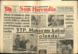 Son Havadis Gazetesi 17 Ağustos 1963 - Tıp Fakültesi İhtilafı İçin Komite Kuruldu GZ102138 - 1