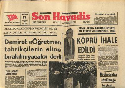 Son Havadis Gazetesi 17 Aralık 1969 - Sema Özcan Tiyatroya Hasretim - Boykotçular Çözülmeğe Başladı... GZ121049 - 1
