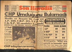 Son Havadis Gazetesi 17 Ekim 1961 - Örfi İdare Seçim Sonuçları İle İlgili Bir Tebliğ Neşretti GZ158836 - Gökçekoleksiyon