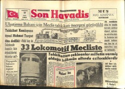 Son Havadis Gazetesi 17 Ekim 1963 - Örfi İdare İçin Hükümet Teklifi Meclise Getirildi GZ102104 - 1