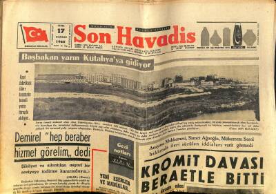 Son Havadis Gazetesi - 17 Haziran 1966 - Kıbrıstaki Barış Gücünün Süresi 6 Ay Daha Uzatıldı - Toprak Altında Kalan 6 Kişi Öldü GZ124219 - 1