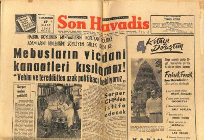 Son Havadis Gazetesi 17 Mart 1962 - Mylene Demongeot İkinci Balayında GZ80507 - 1