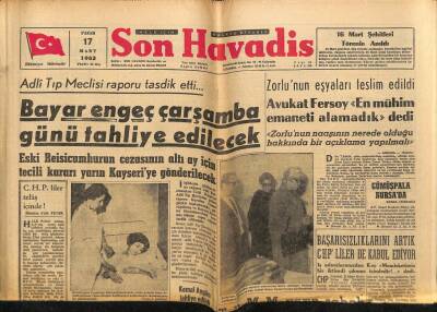 Son Havadis Gazetesi 17 Mart 1963 - Lise Talebeleri Bir Gazetenin Kapısında Nümayiş Yaptılar GZ74033 - 1