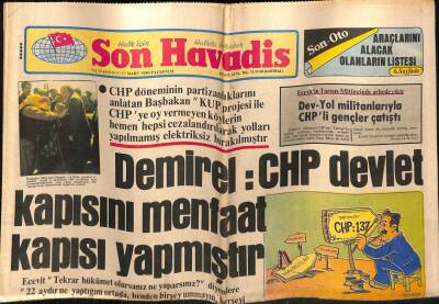 Son Havadis Gazetesi 17 Mart 1980 - Dazlak Kafalı Hint Güzeli Persis Uzay Gemisi Atılganın Rotasını Şaşırttı GZ56435 - 1