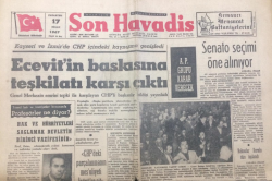 Son Havadis Gazetesi 17 Nisan 1967 - Ecevitin Baskısına Teşkilatı Karşı Çıktı - GZ12810 - 1