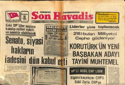 Son Havadis Gazetesi 18 Aralık 1974 - Gübre Fiatının Artışı Ve Pamuk Politikası Şikayete Sebep Oluyor GZ106946 - 1